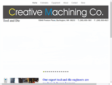 Tablet Screenshot of creativemachineusa.com